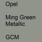 Preview: Opel, Ming Green Metallic, GCM.